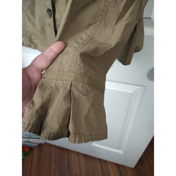 Wallis Woman 20 Blazer Casual Boho Lage look Pleated Brown Two Button - Picture 6 of 10